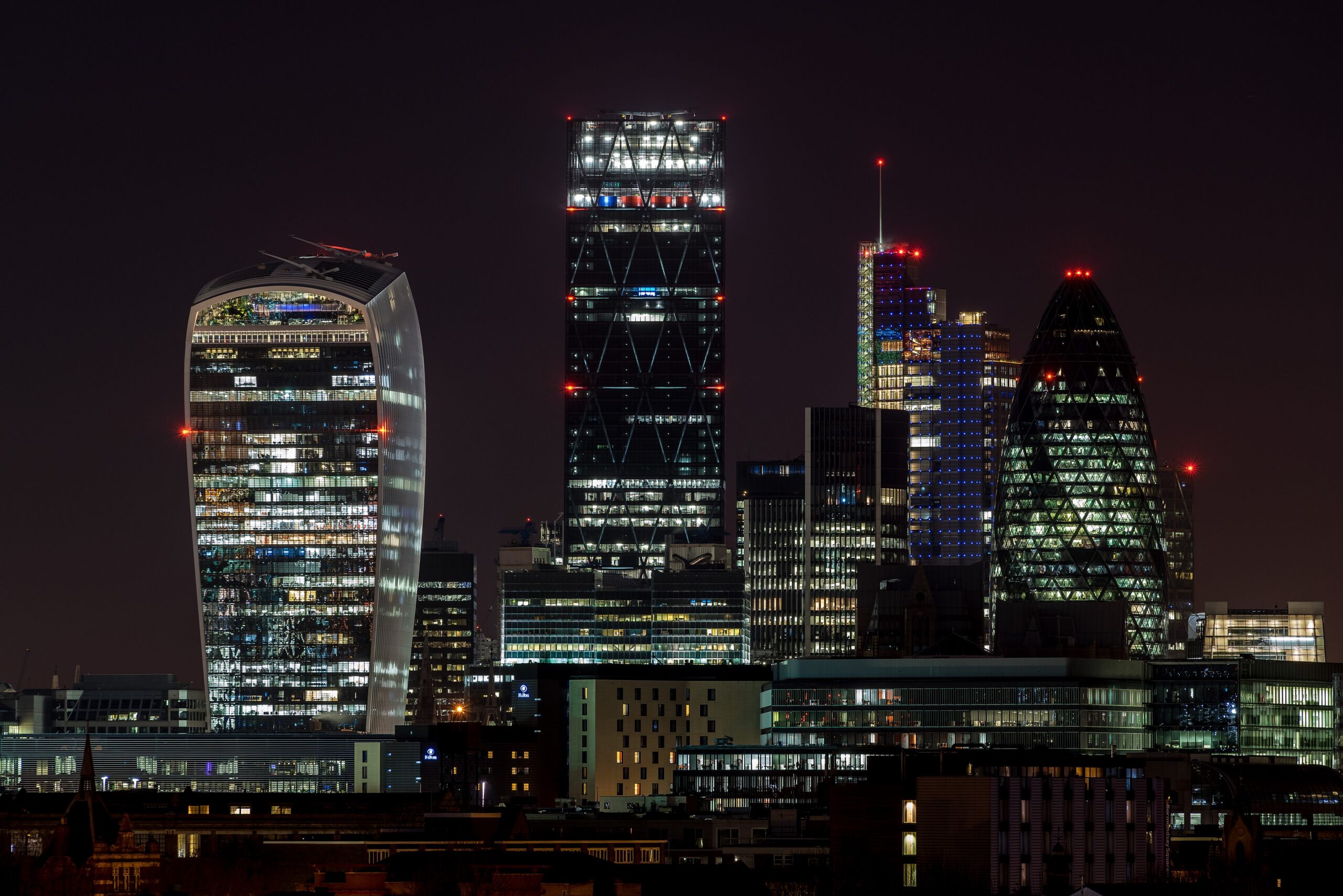 Le torri della City di Londra