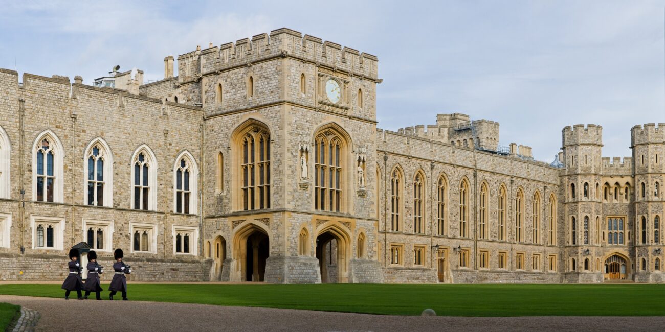 Il cortile superiore del castello di Windsor