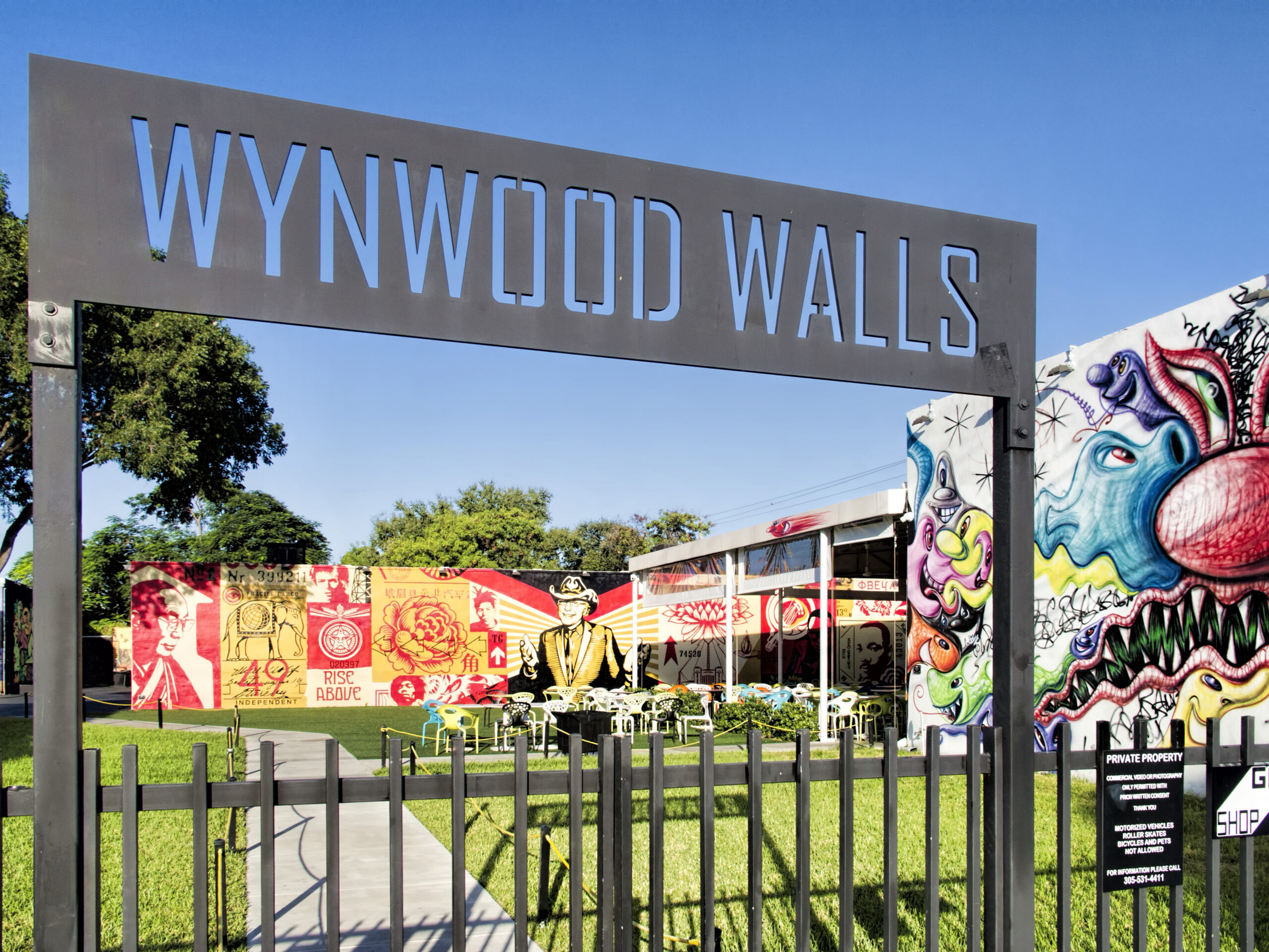 L’ingresso di Wynwood Walls, fra i murales