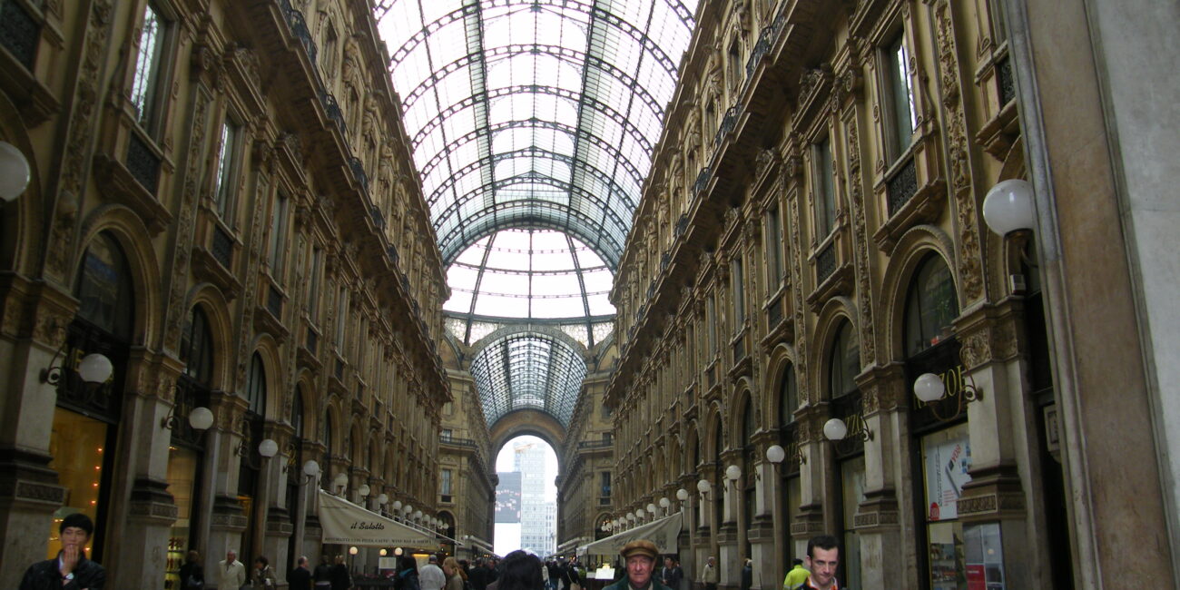 L’interno della Galleria Vittorio Emanuele II