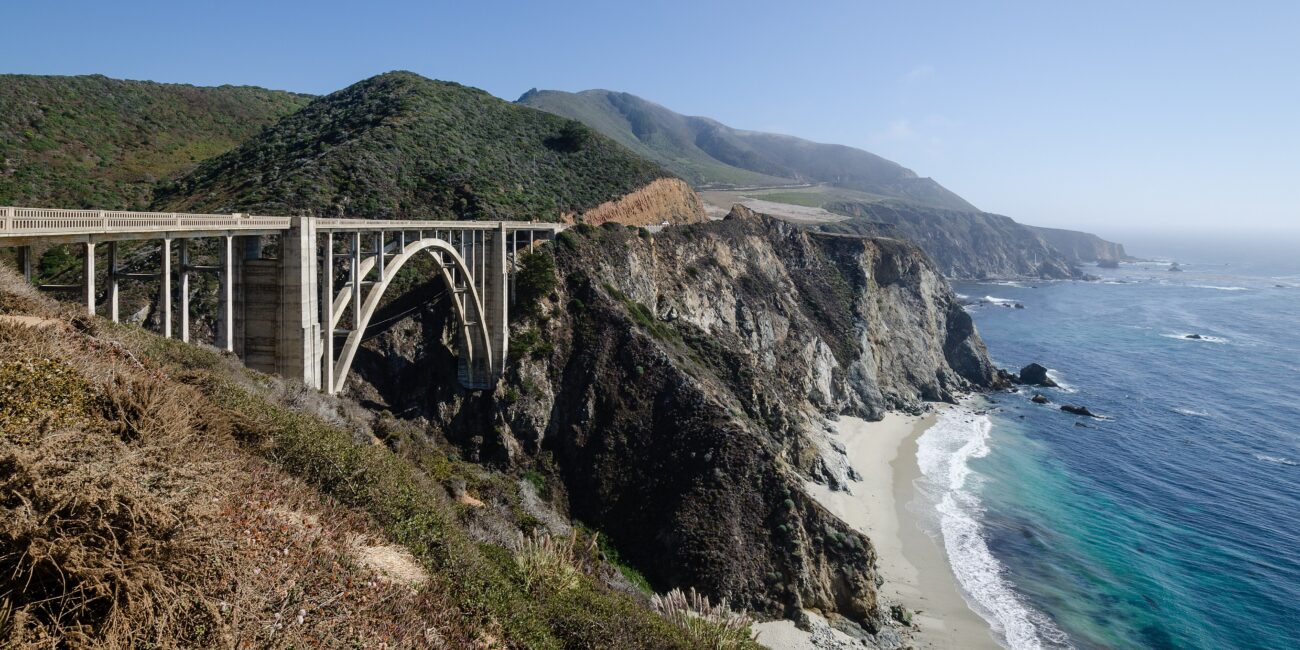 Il ponte di Bixby Creek sulla costa di Big Sur