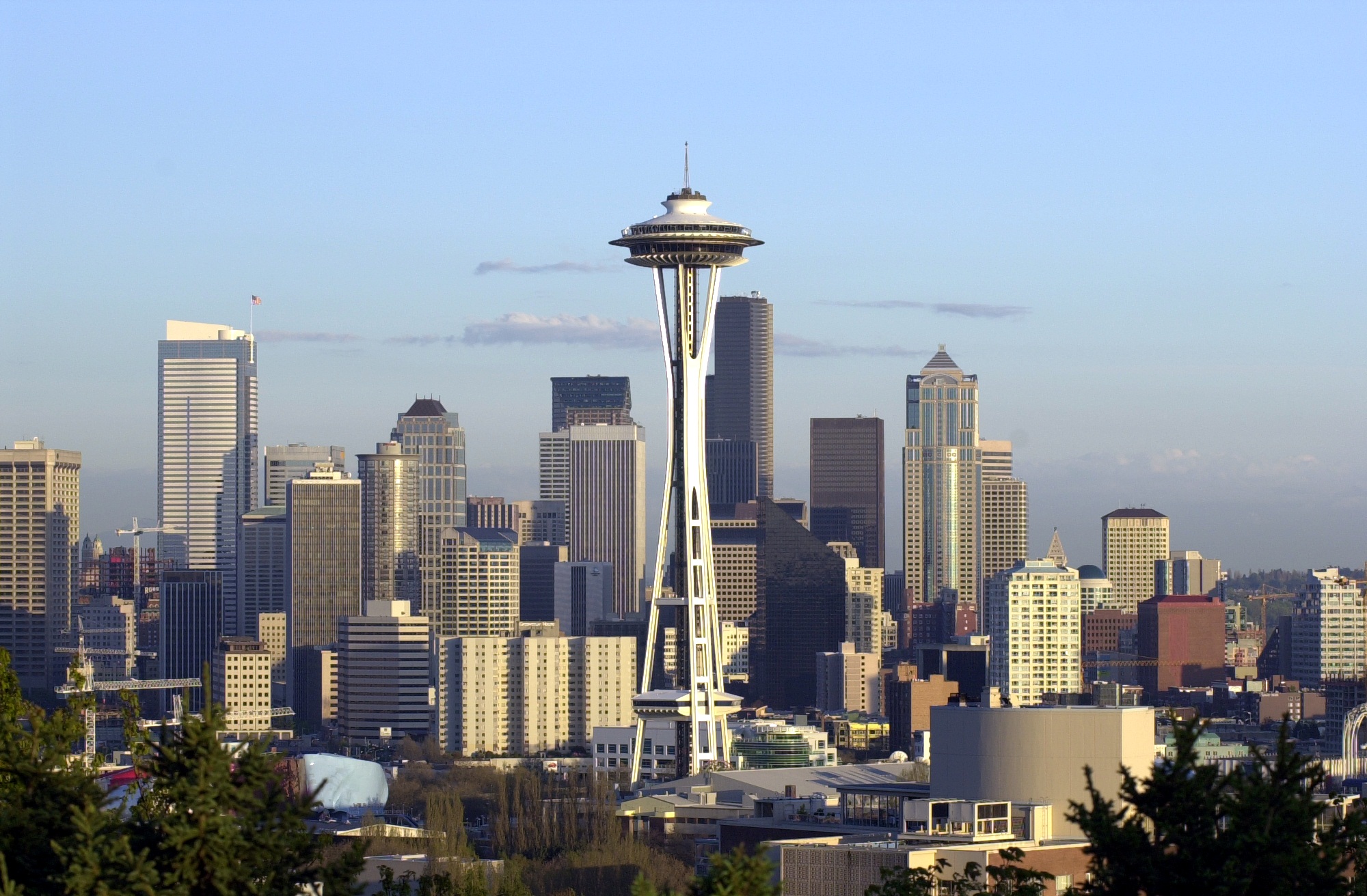 Lo Space Needle e i grattacieli di Seattle visti da Kerry Park