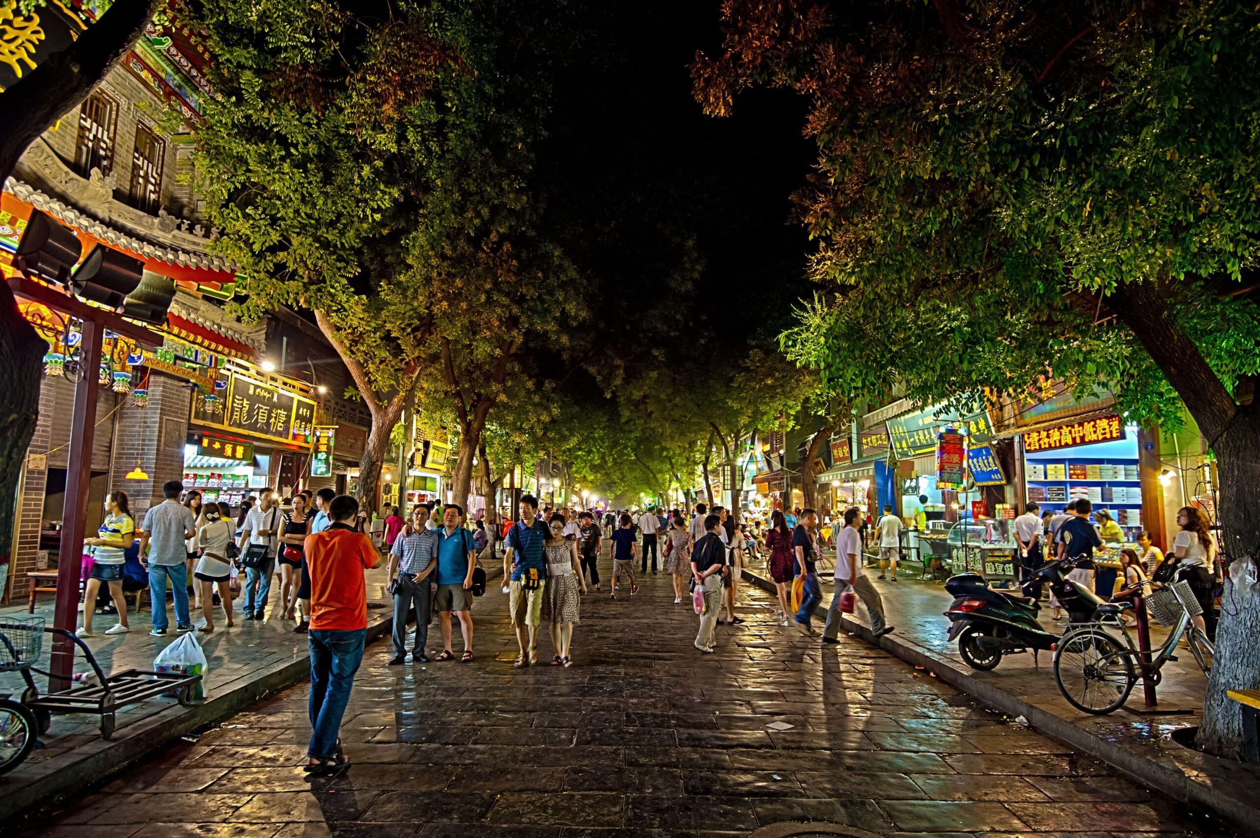 La via del cibo nel quartiere Hui di Xi’an