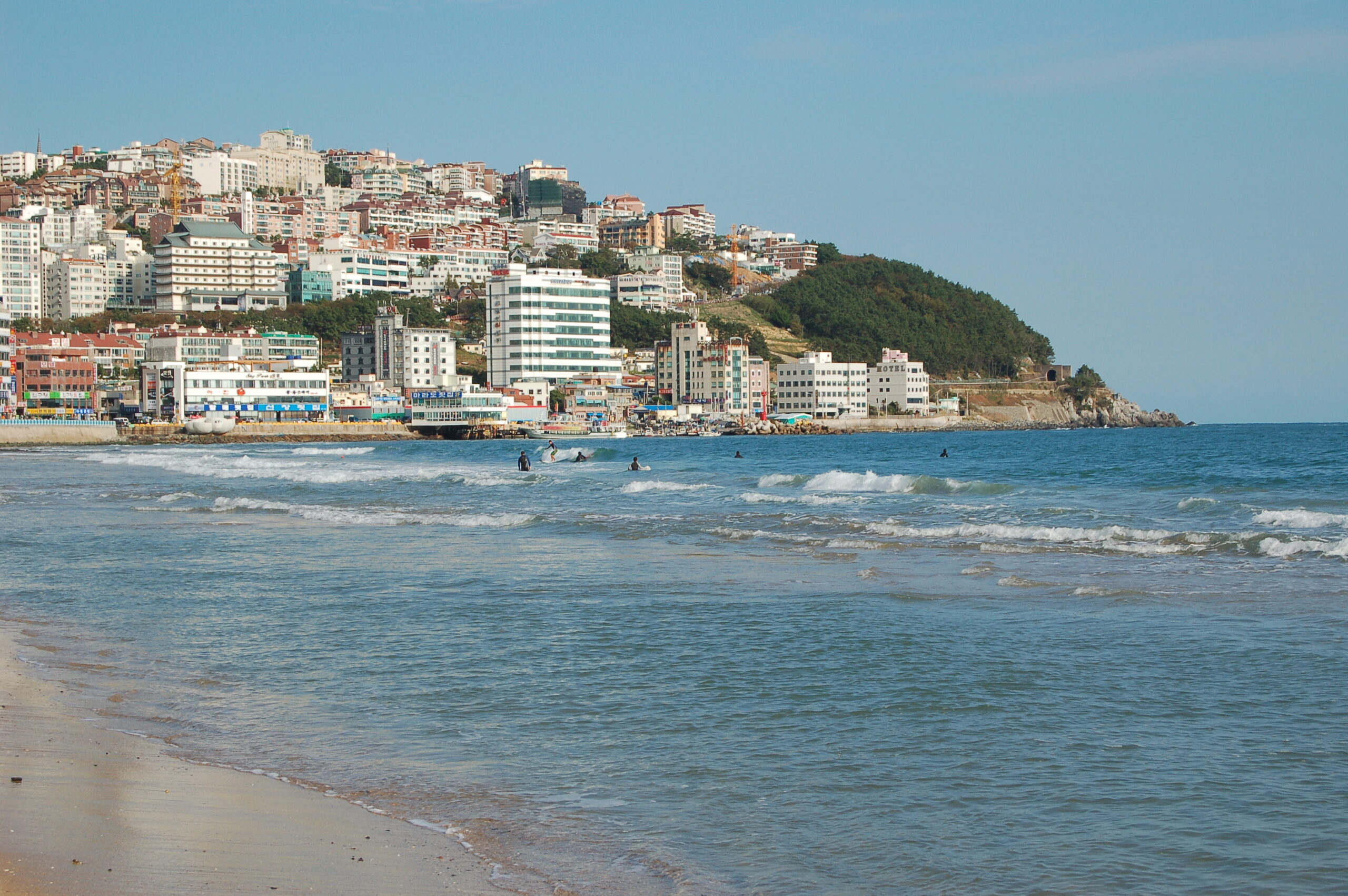 La spiaggia urbana di Haeundae, la più famosa di Busan