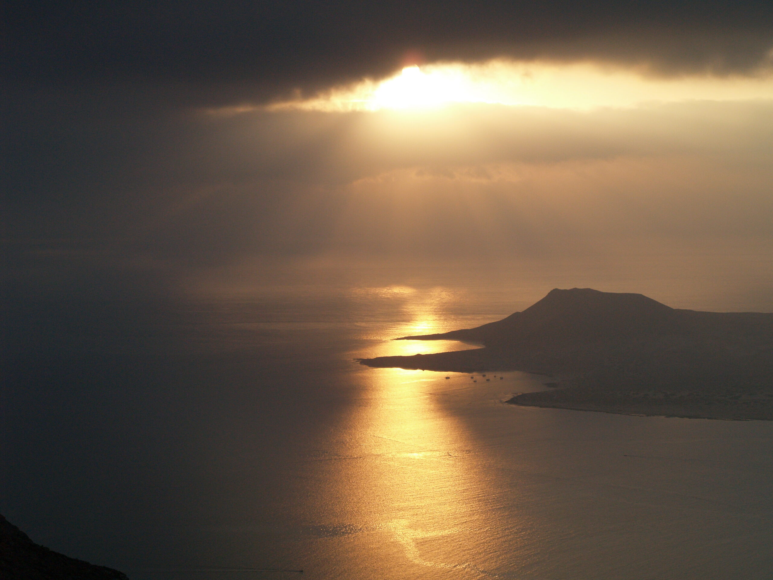 La vista sull’isola di La Graciosa dal Mirador del Río