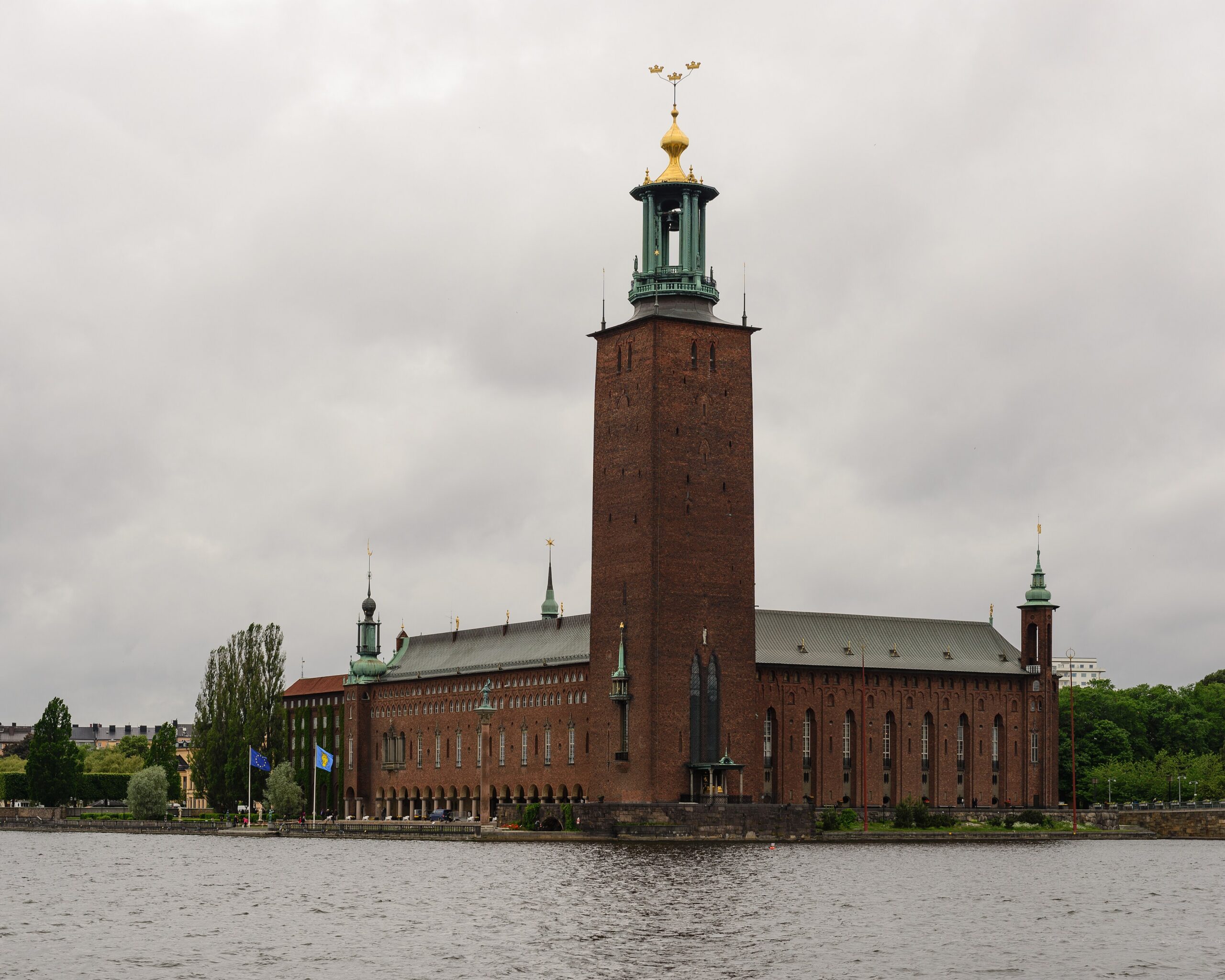 Lo Stadshuset, dove si tiene il banchetto dei Nobel
