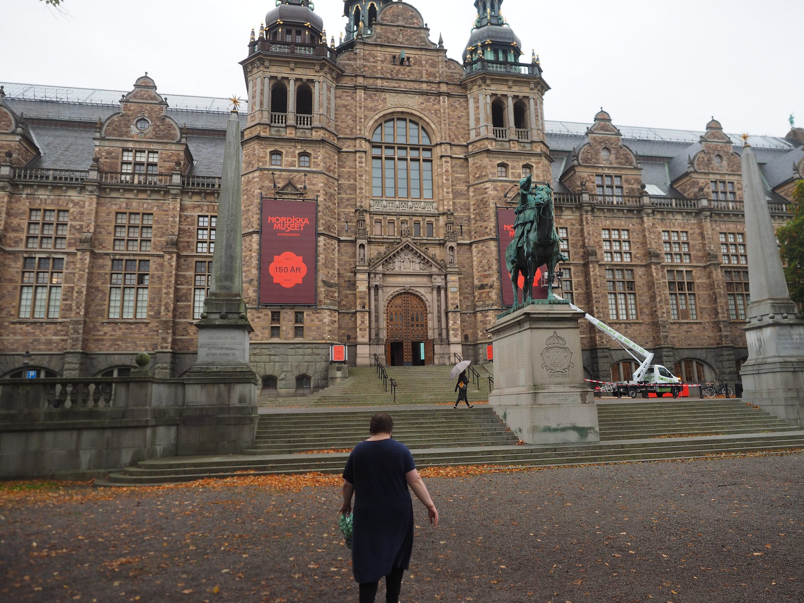 La facciata del Nordiska museet a Djurgården
