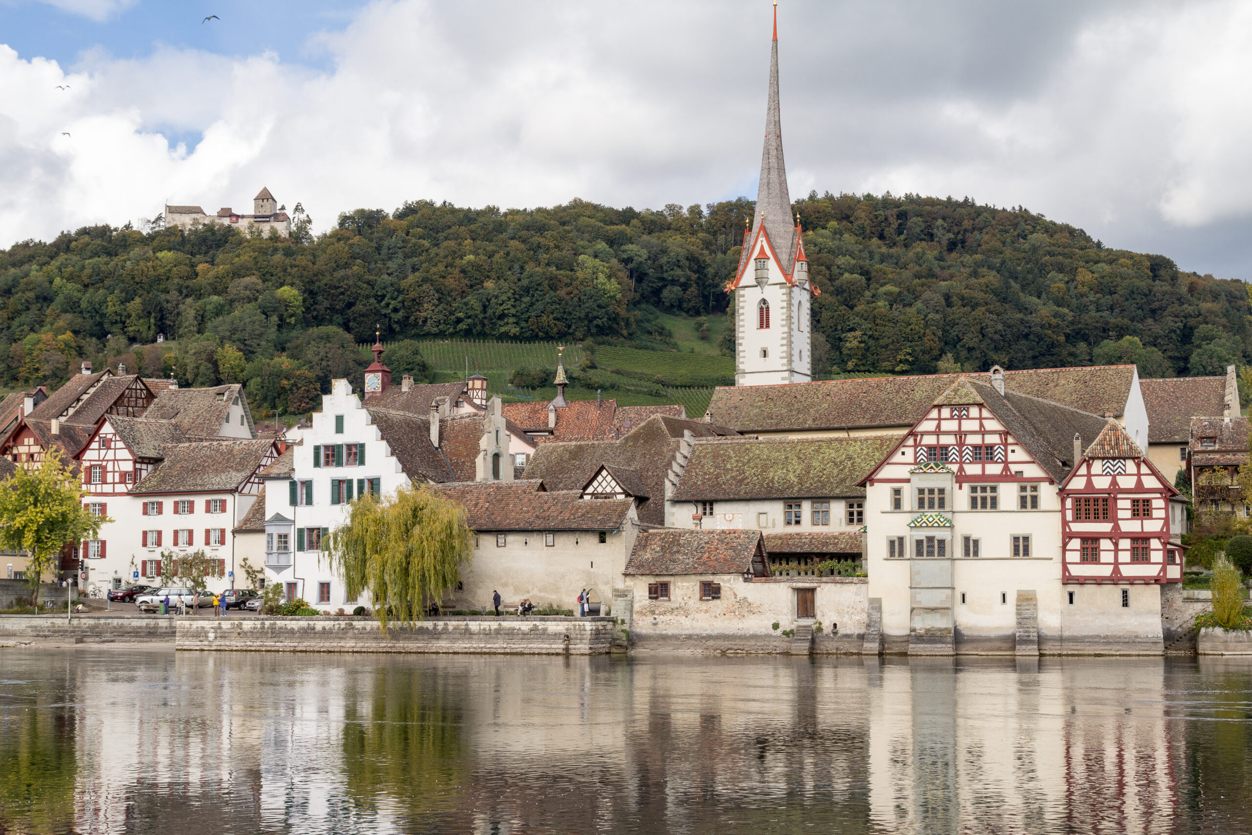 Le case a graticcio di Stein am Rhein sul Reno